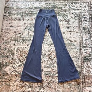 Sunzel Flare No Front Seam Yoga Pants- Blue- Size XS